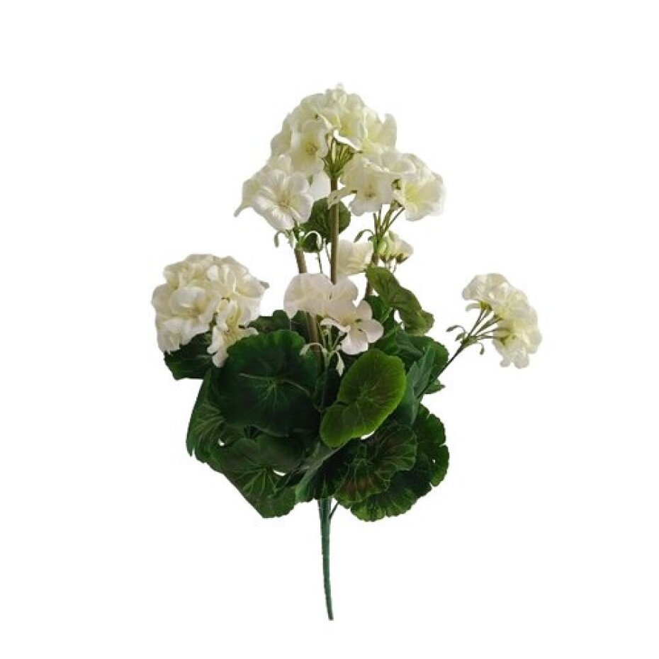 Umělá květina Muškát bílá, 47 cm - main (0)