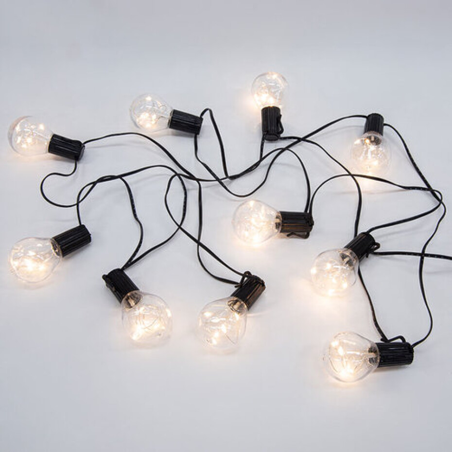 Solight Venkovní řetěz s dekorativními žárovkami, 10x micro LED, 3 m, 3x AA - main (0)