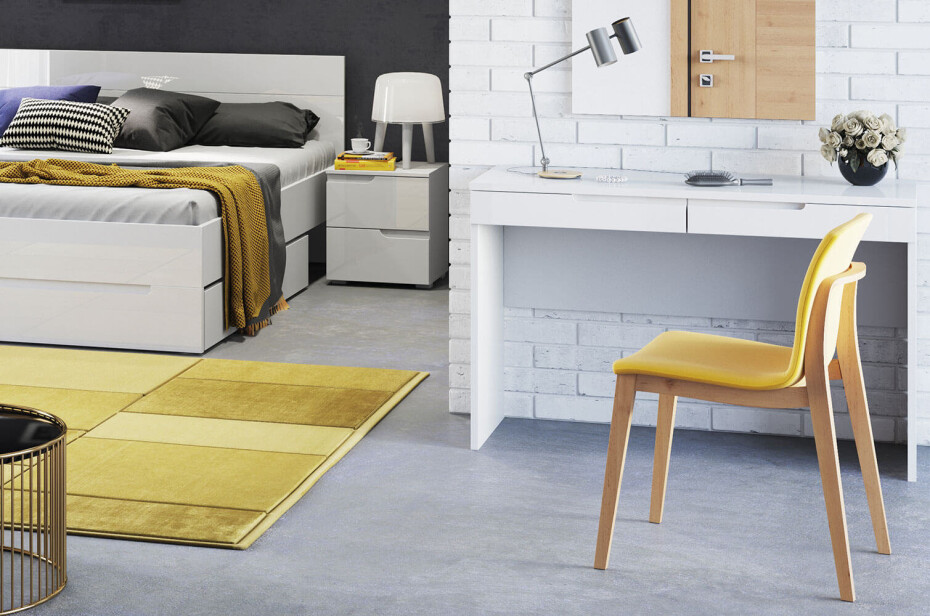 Szynaka Noční stolek SELENE 32 | bílá - main (6)