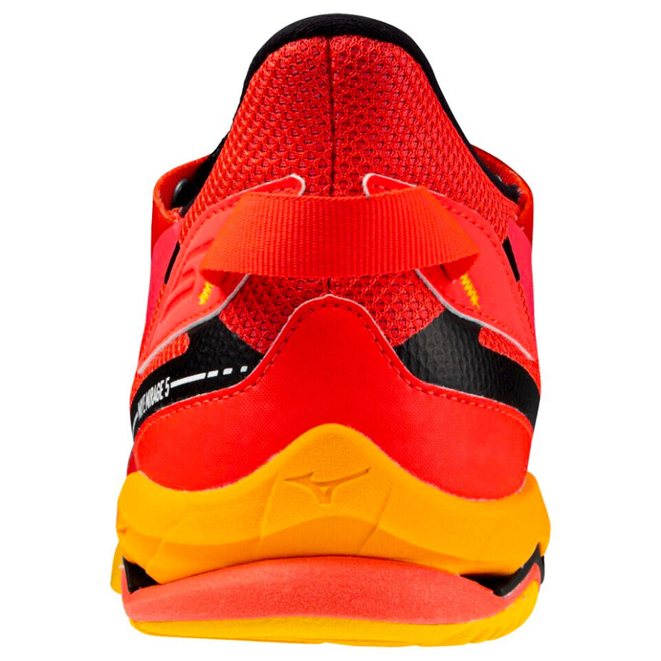 Pánská sálová obuv Mizuno  WAVE MIRAGE 5 Radiant Red/White/Carrot Curl  EUR 48,5 - main (4)