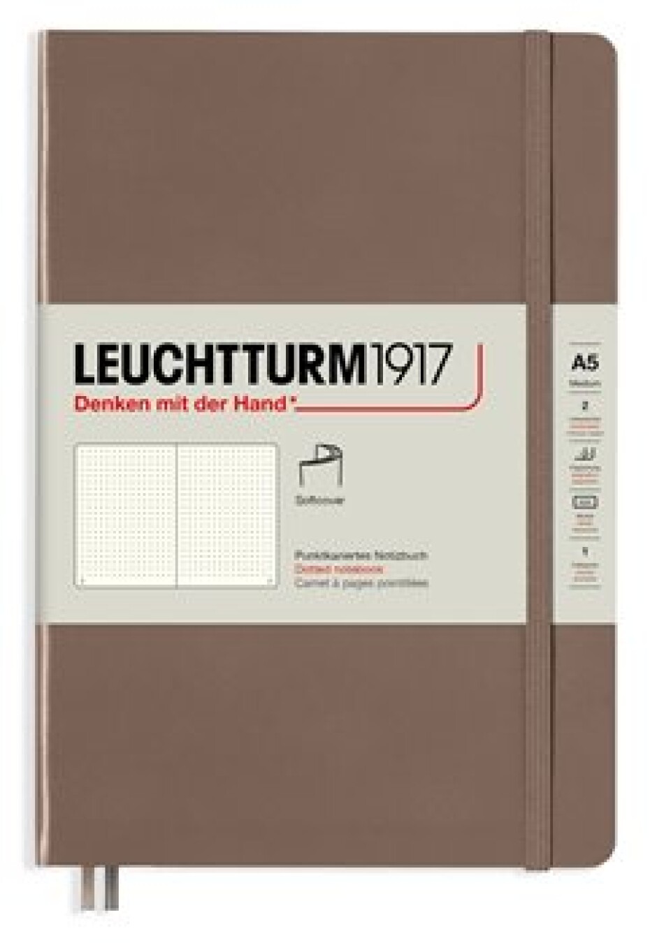 Leuchtturm1917 Medium Tečkovaný zápisník A5 Softcover Warm Earth - main (0)