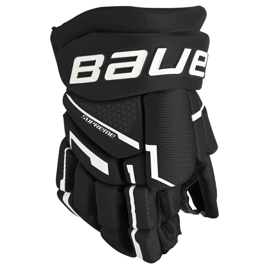 Hokejové rukavice Bauer Supreme Mach Black/White Žák (youth) 8 palců - main (0)