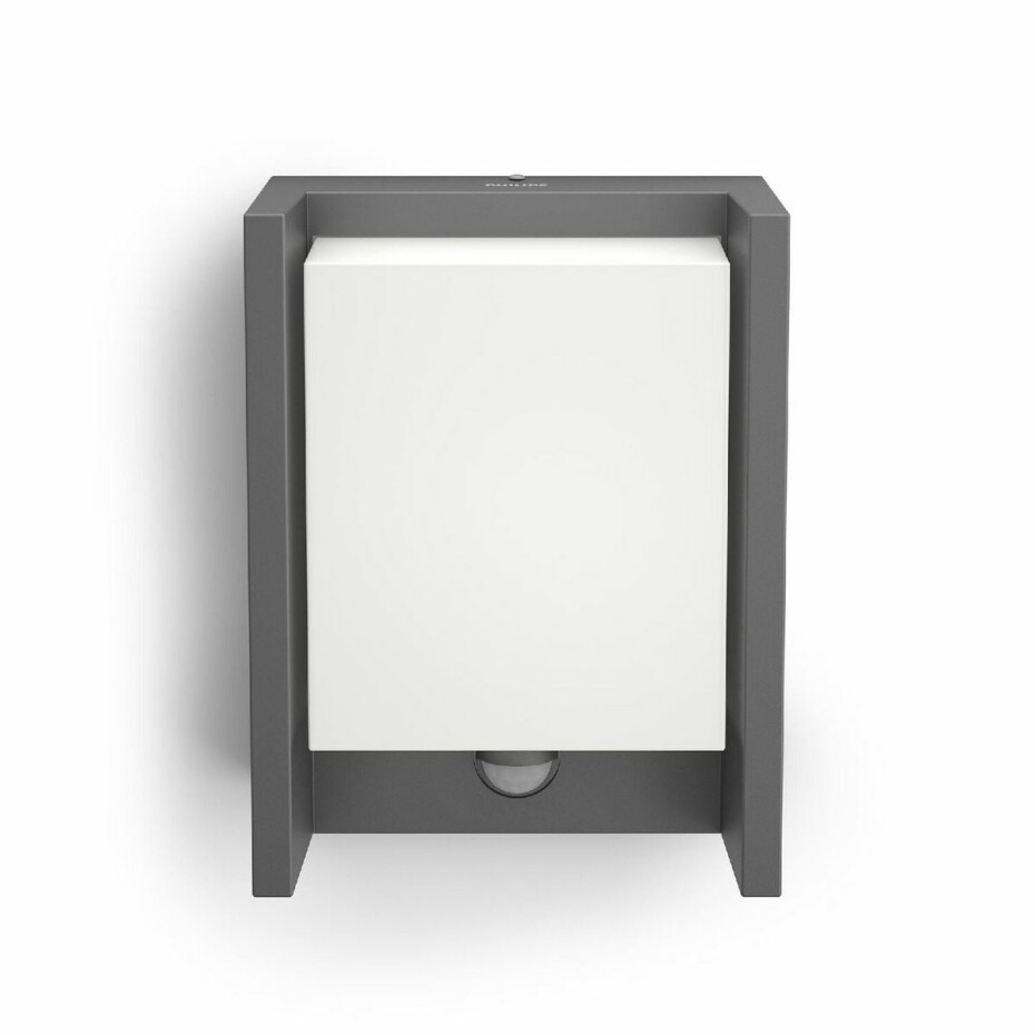 Philips Arbour UltraEfficient venkovní nástěnné svítidlo se senzorem LED 3,8W 2700K, antracitová - main (1)