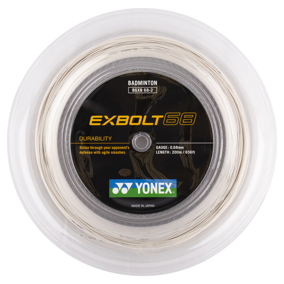 Badmintonový výplet Yonex  Exbolt 68 White (200 m) - main (0)
