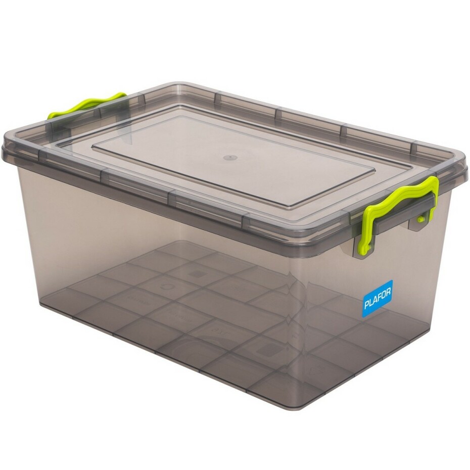 Plastový úložný box 1,5 l, šedá - main (0)
