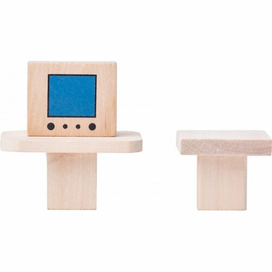 Woody Dvoupatrový domeček s balkonem a příslušenstvím, 55 x 26 x 51,5 cm - main (6)