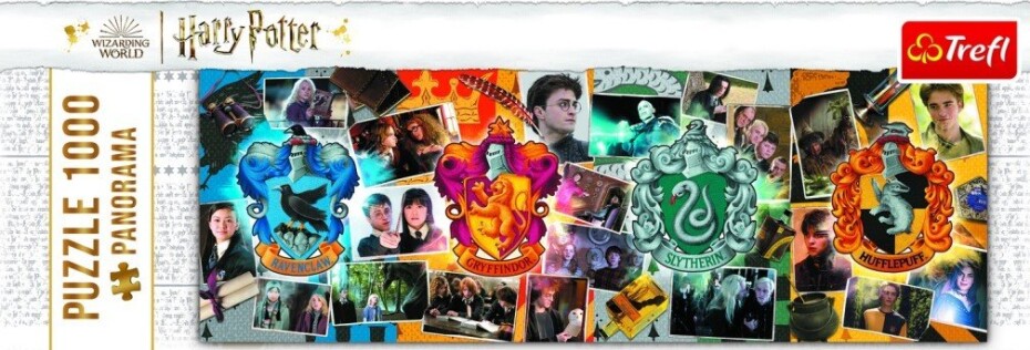 Puzzle Harry Potter - Čtyři bradavické koleje 1000 dílků Panoramatické - Trefl - main (0)