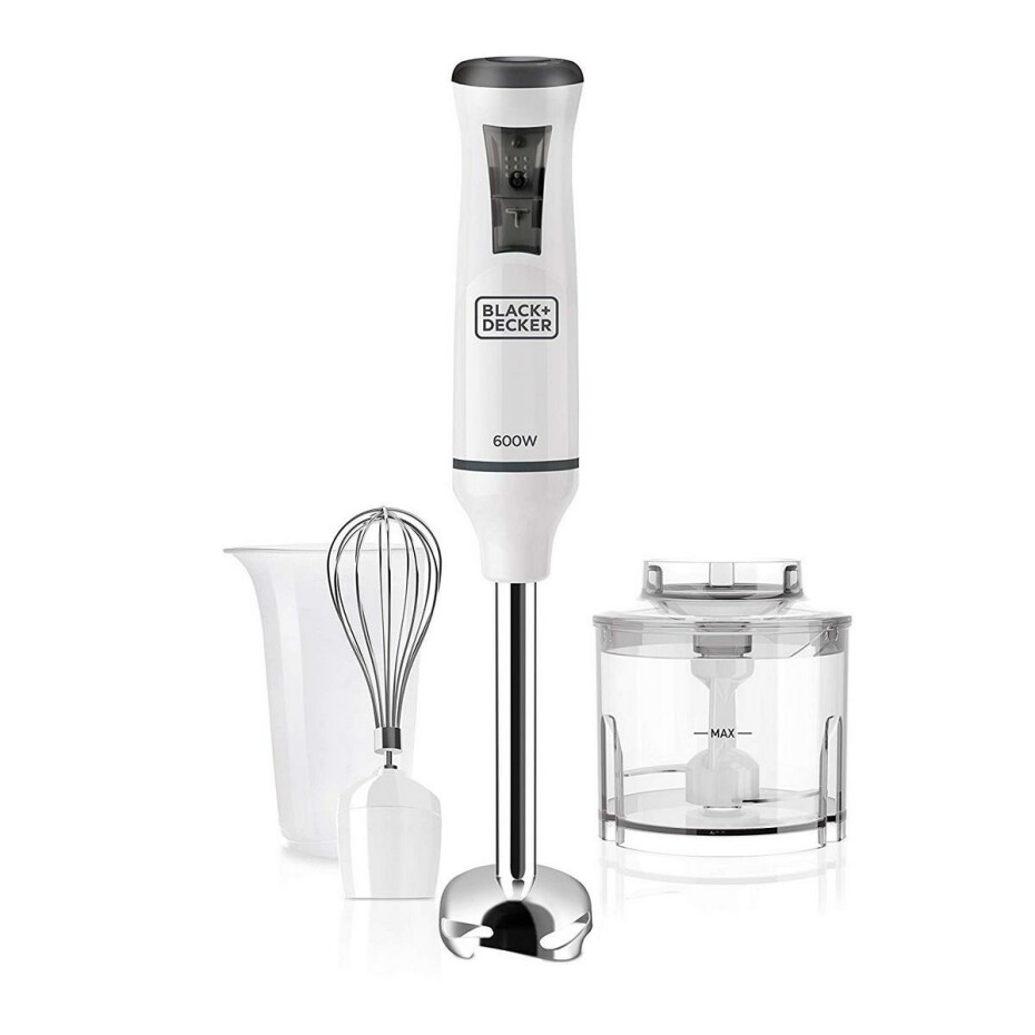 Black+Decker BXHBA600E Tyčový mixér, bílá - main (0)