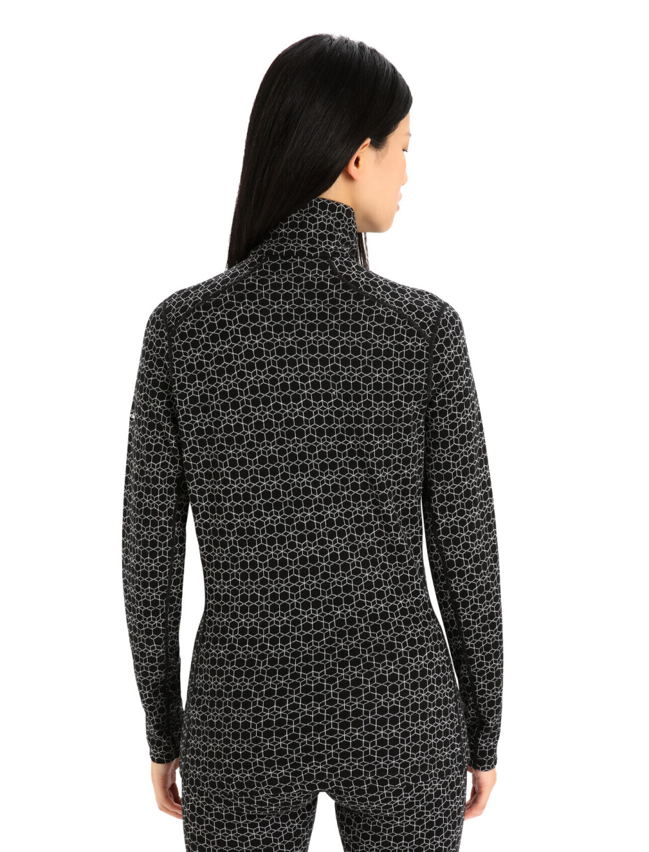 Icebreaker 250 Vertex LS Half Zip Alpine Geo Black/Snow - main (4)