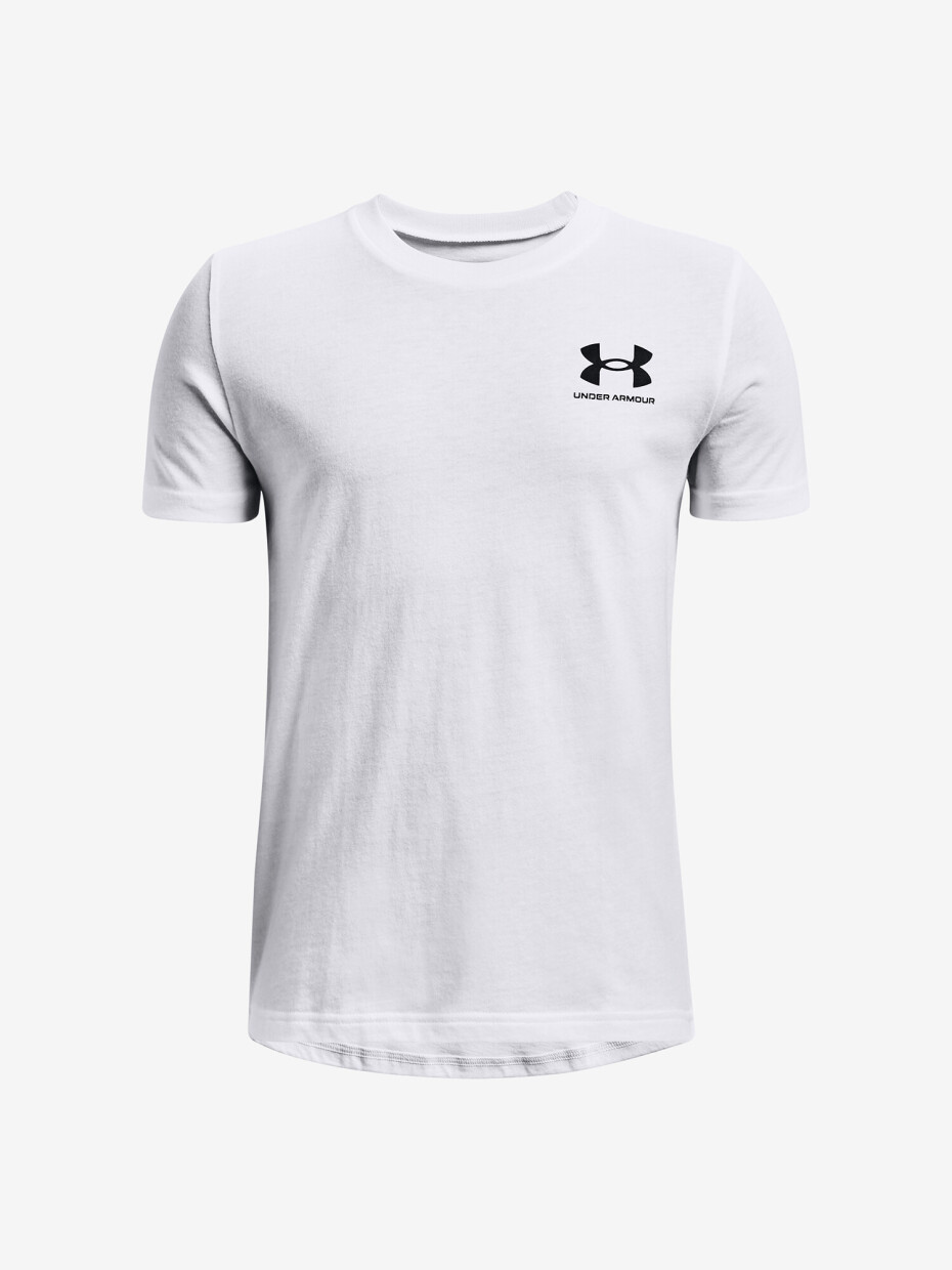 Chlapecké tričko Under Armour  SPORTSTYLE LEFT CHEST SS-WHT M - main (0)