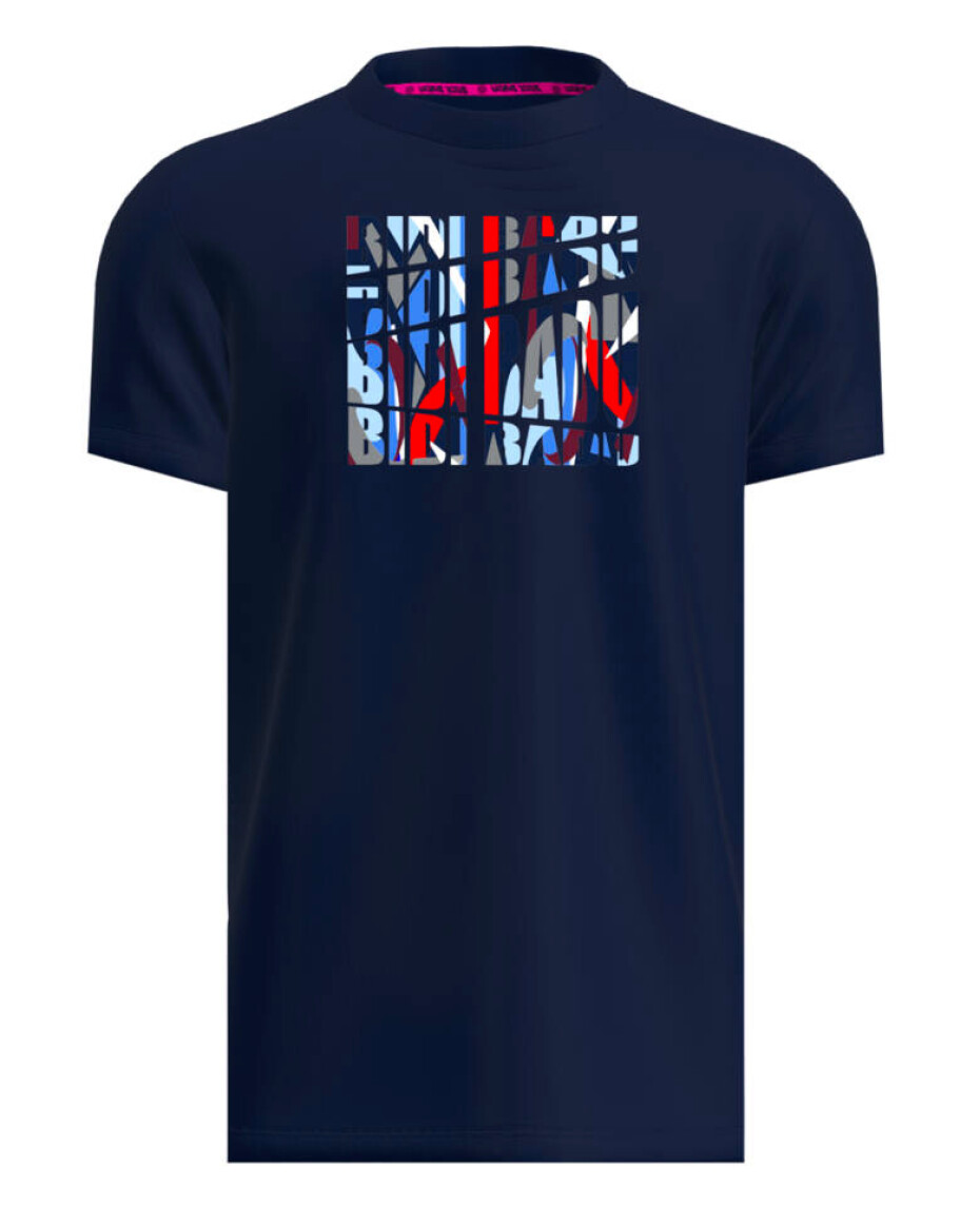 Pánské tričko BIDI BADU  New York 2024 Chill Tee Dark Blue/Red - main (0)