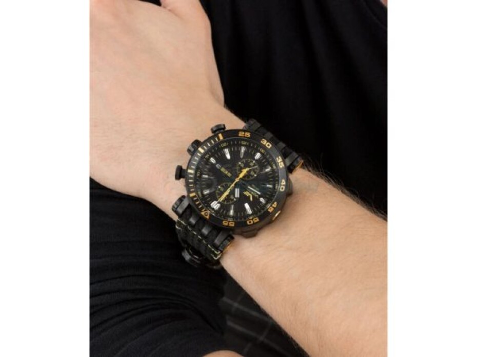 Vostok Europe Energia Rocket Chrono Line VK61-575C589 - Černý kožený řemínek - main (5)