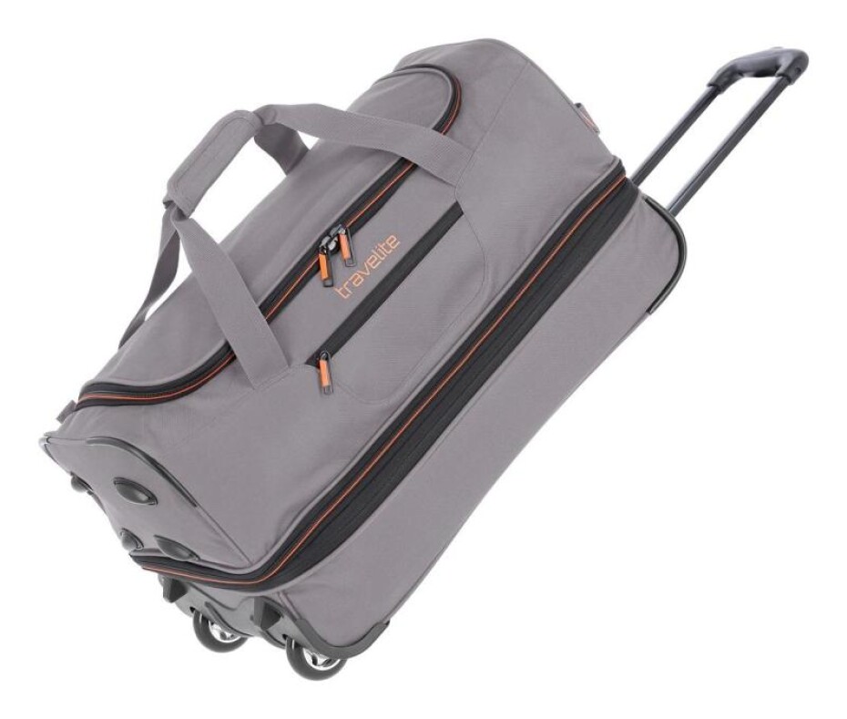 Travelite Basics Wheeled duffle S Grey/green taška - main (0)