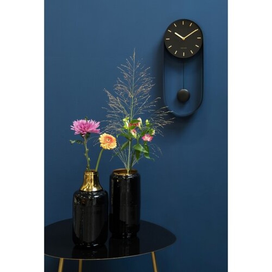 Karlsson 5822BK Designové kyvadlové nástěnné hodiny, 50 cm - main (2)