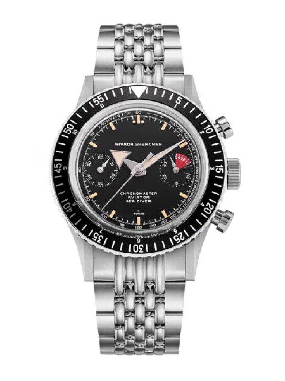 Nivada Grenchen Chronomaster Broad Arrow - Inter. Bezel - Manual - Rubber Tropic - main (9)