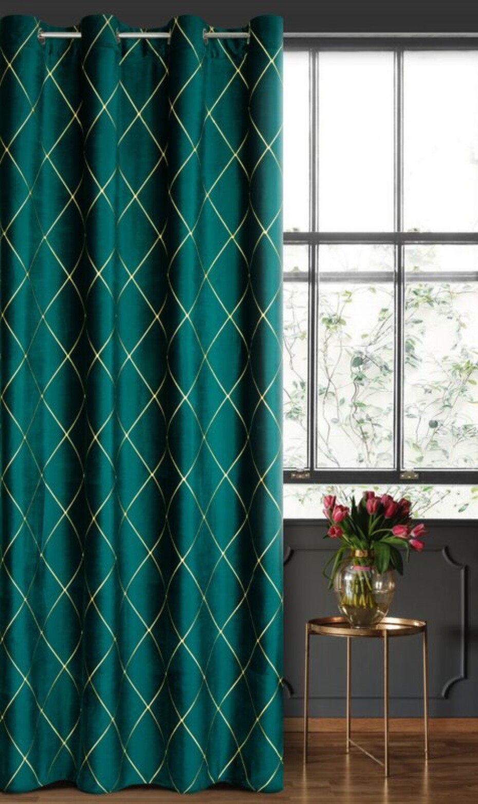 ArtFir Závěs PIERRE CARDIN MARGO K | tyrkysová 140 x 250 cm - main (1)