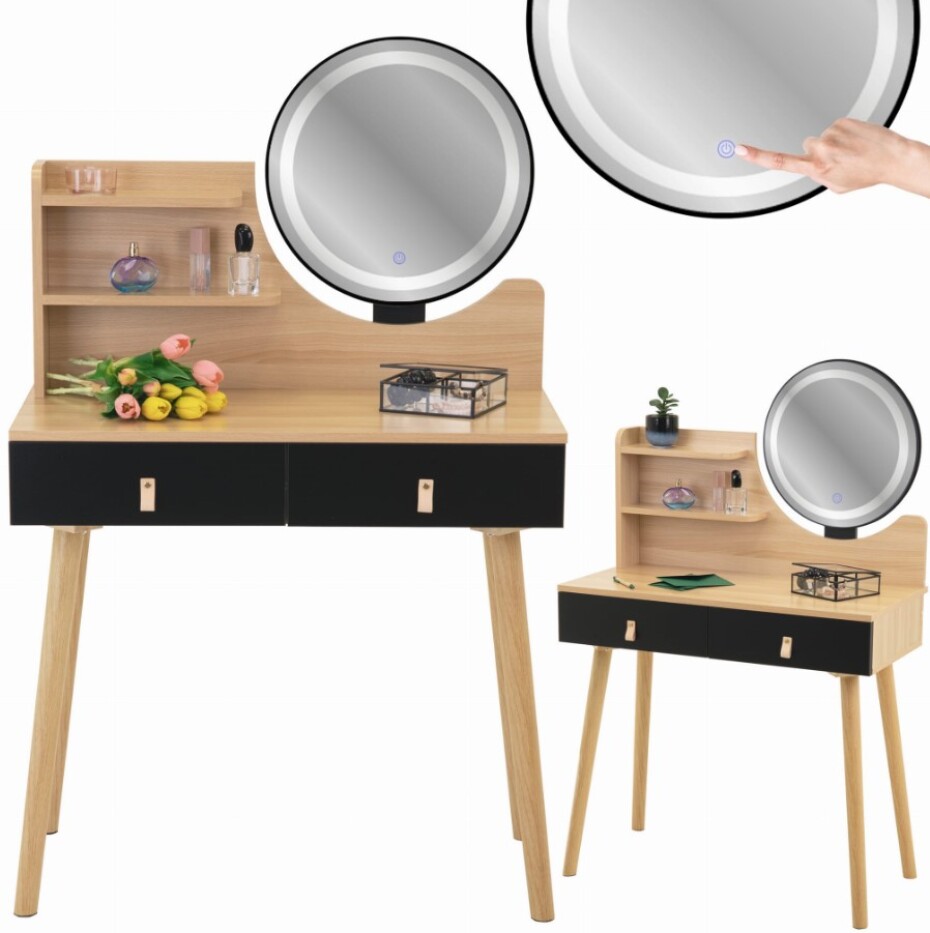 ArtJum Toaletní stolek SCANDI 2 černá | CM-324350 - main (1)