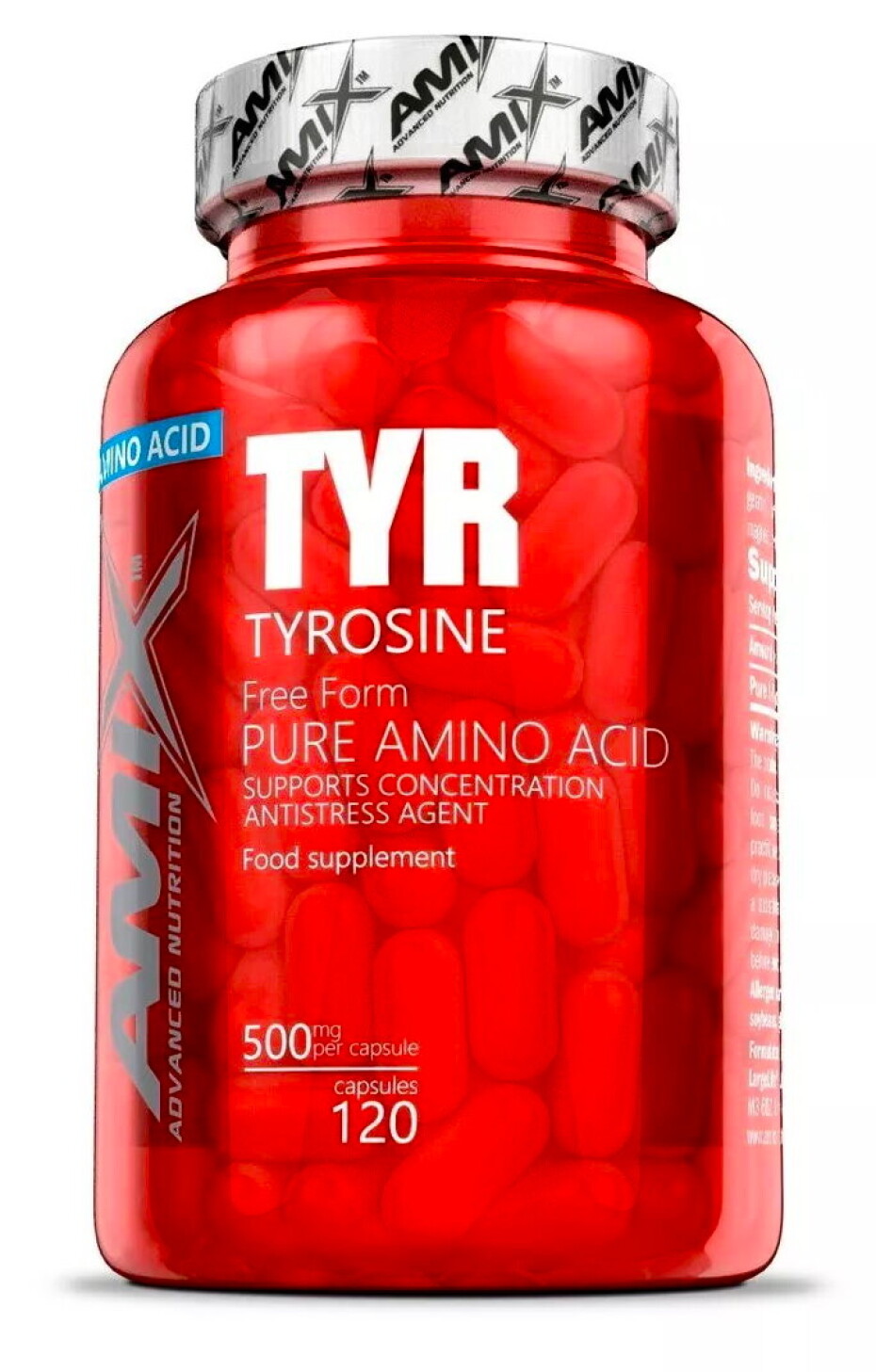 Amix Nutrition Tyrosine 500 mg 120 kapslí - main (0)