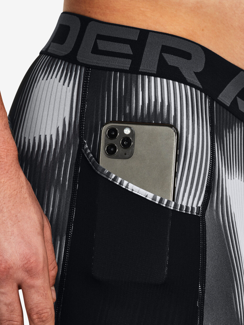 Pánské šortky Under Armour  HG Prtd Long Shorts-BLK S - main (2)