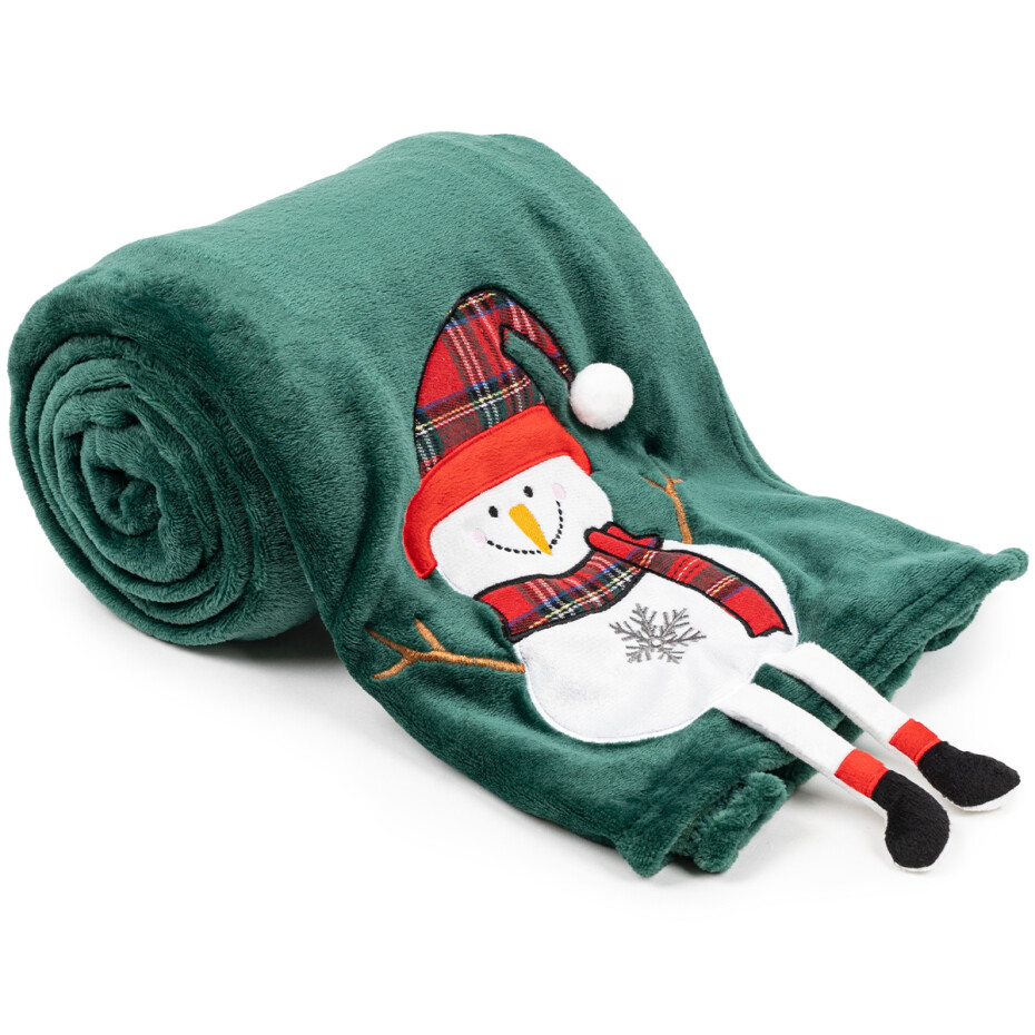 4Home Vánoční deka Snowman, 150 x 200 cm - main (0)