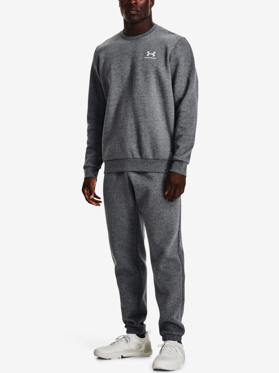 Pánská mikina Under Armour  Essential Fleece Crew-GRY 3XL - main (1)