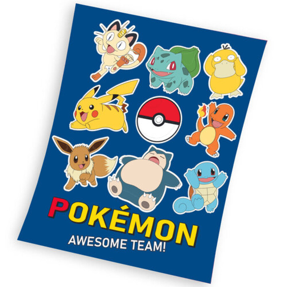 Carbotex Dětská deka Pokémon Připraveni k boji, 130 x 160 cm - main (0)