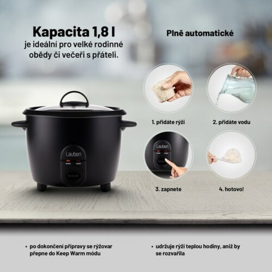 Lauben Rice Cooker 1800BC - Stylový rýžovar - main (7)