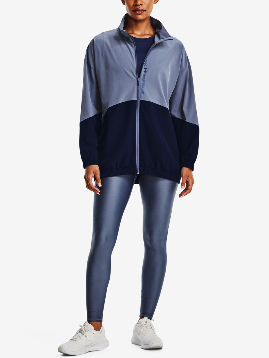 Under Armour Woven FZ Jacket W fialová - main (1)