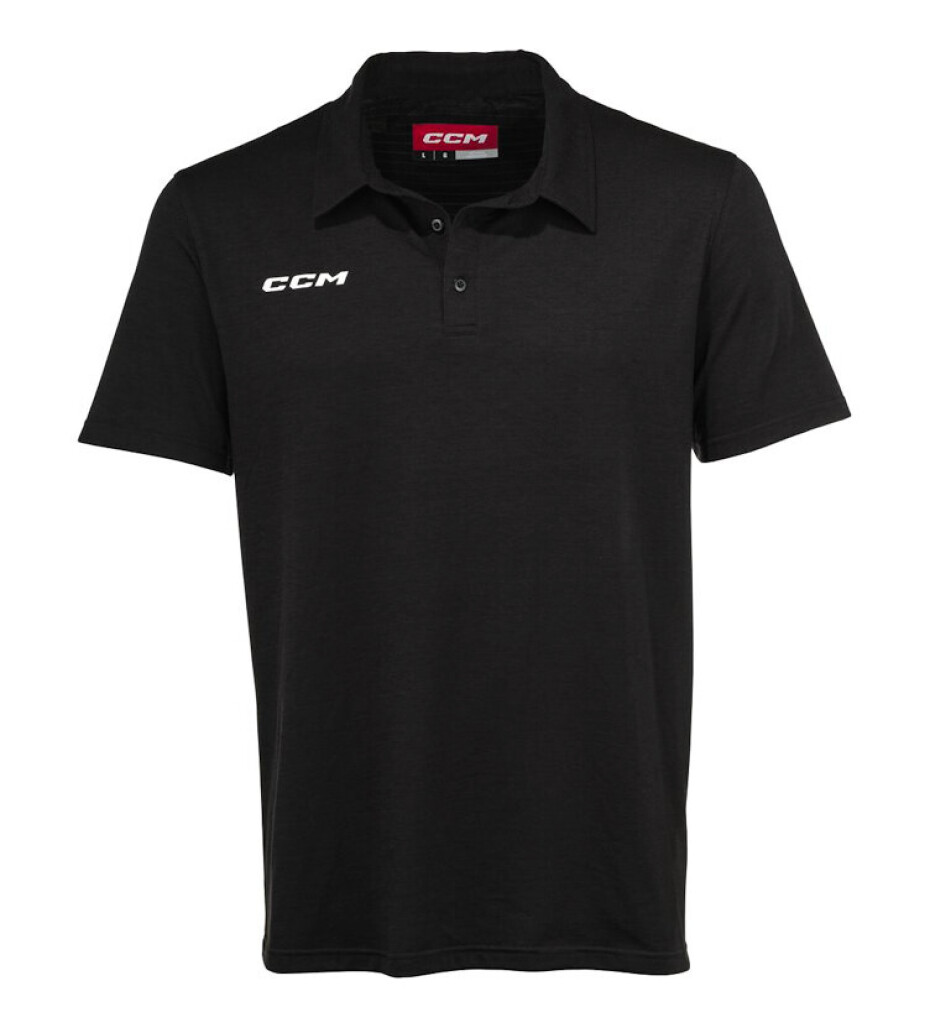 Pánské tričko CCM  Fitted Polo Black M - main (0)