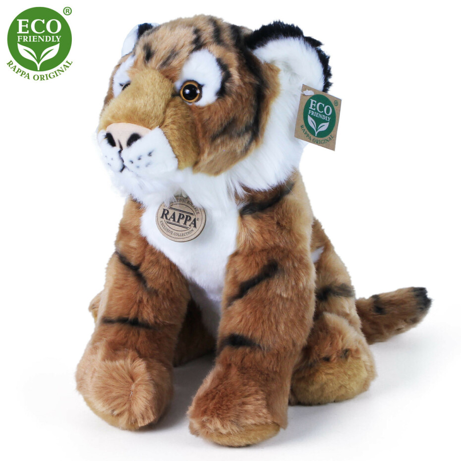 Plyšový tygr sedící 30 cm ECO-FRIENDLY - main (0)