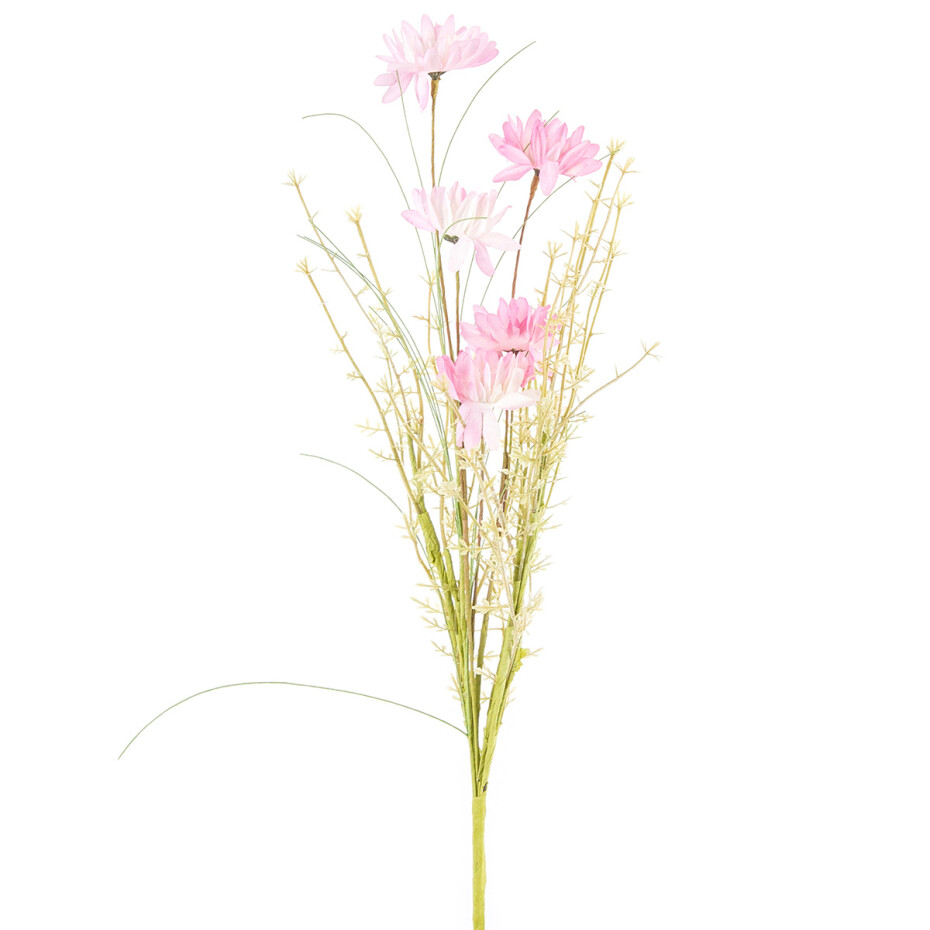 Umělé luční květy 50 cm, růžová - main (0)