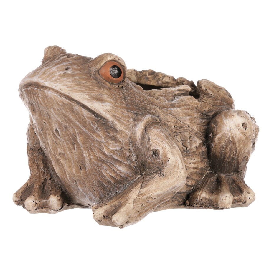 Obal na květiny Žába, 17 x 12 x 19 cm, polyresin - main (0)