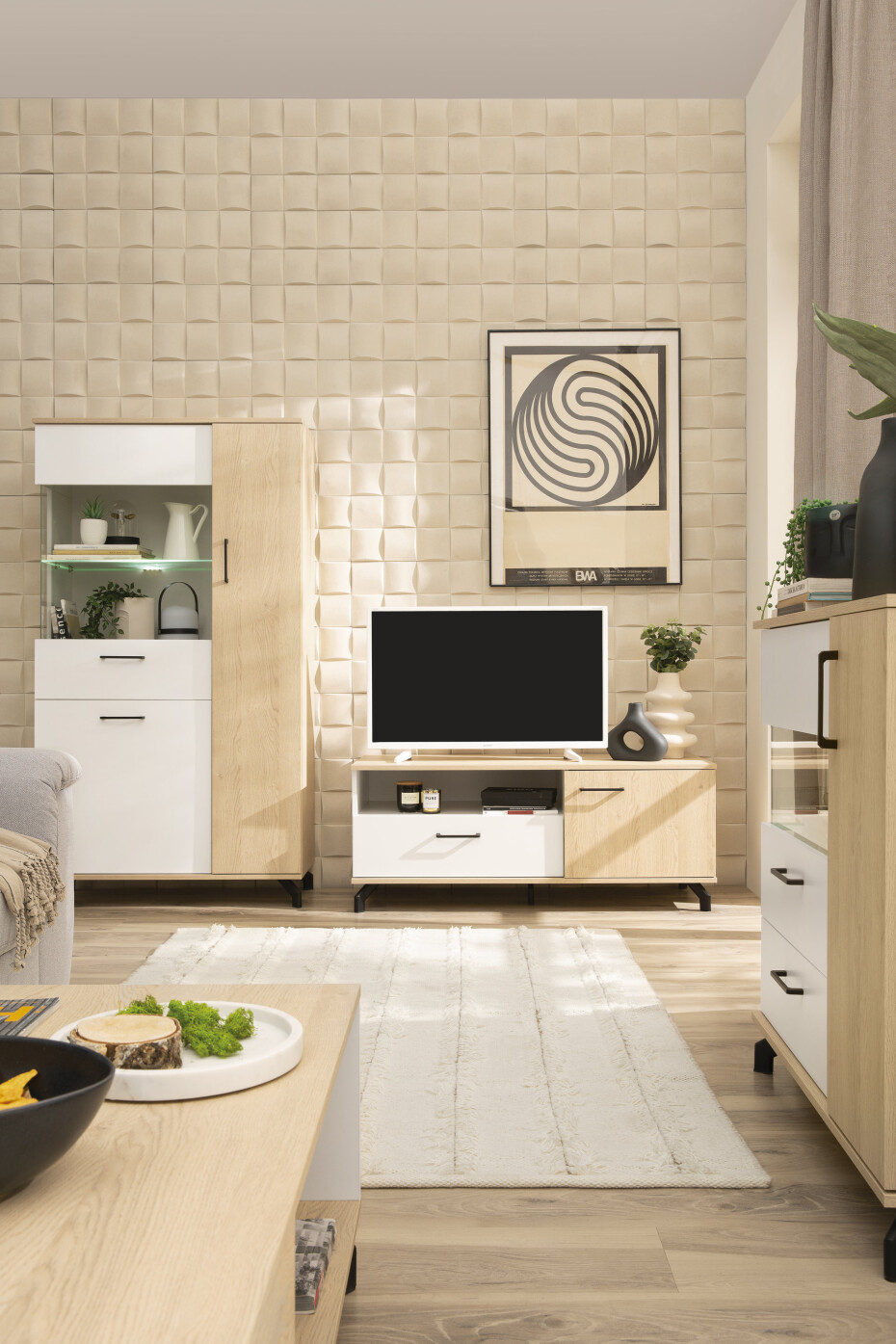 Meblar Skříň MADISON MD1 Barva: Černá - main (10)