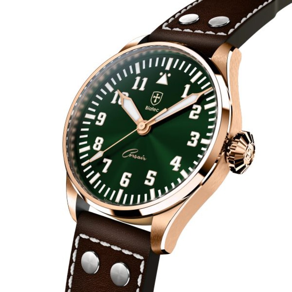 Biatec Corsair Vintage 04 - Světle hnědý řemínek v pilotním stylu - main (2)