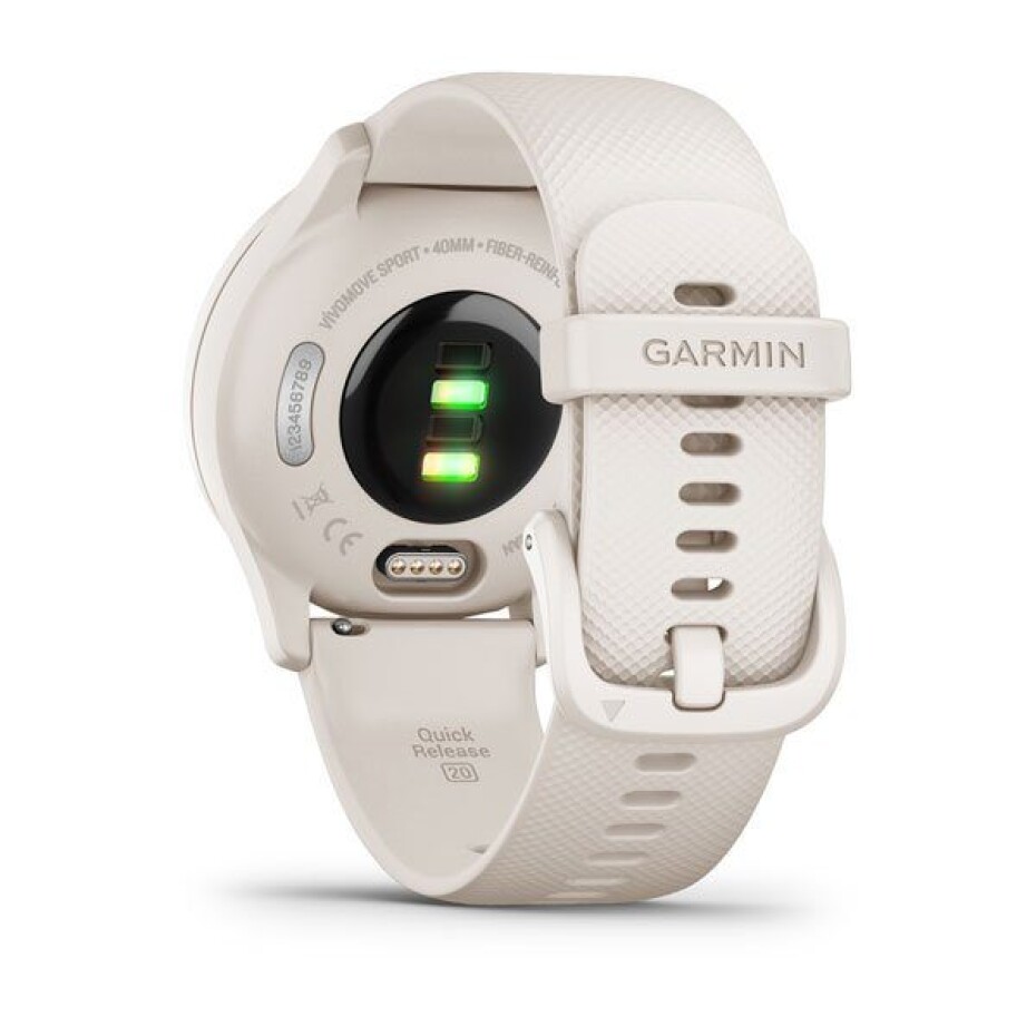 Garmin vívomove Sport Peach Gold/White Silicone Band - 010-02566-01 - main (5)