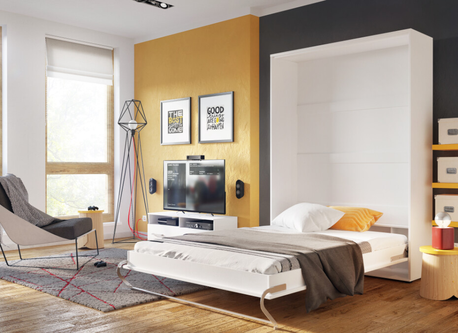 Dig-net nábytek Sklápěcí postel Lenart CONCEPT PRO CP-01 | 140 x 200 cm Barva: Šedá - main (2)