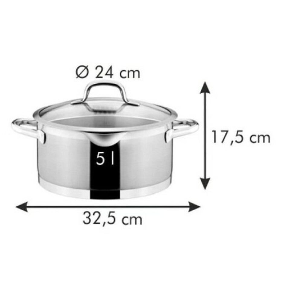 Tescoma President kastrol s cedicí poklicí 5 l, 5 l - main (3)