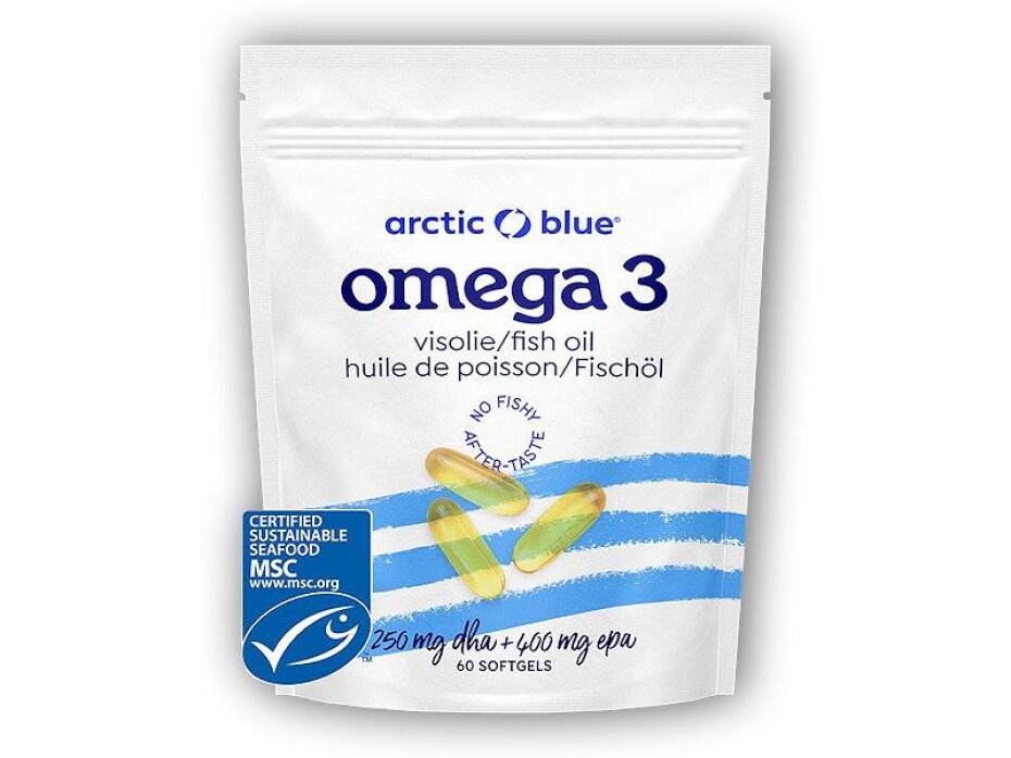 Arctic blue Omega 3 60 kapslí (250mg DHA 400mg EPA) původ Aljaška - main (0)