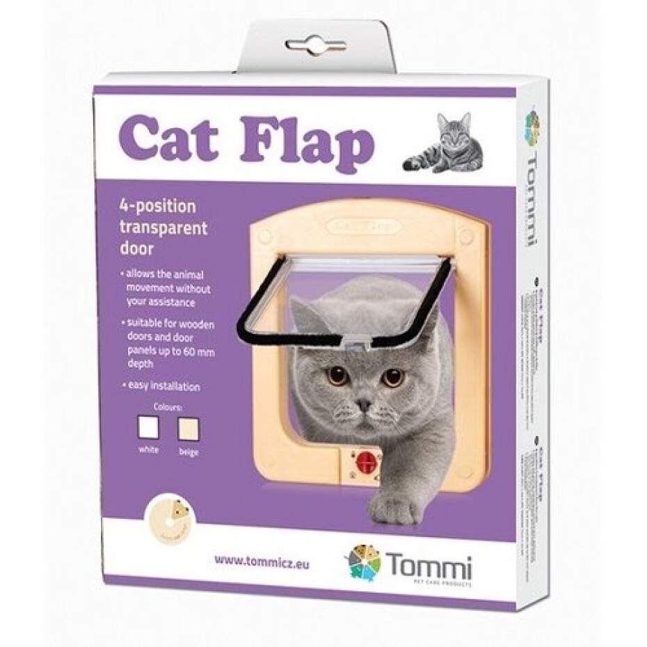 Cat Flap dvířka pro kočky bílá - main (1)