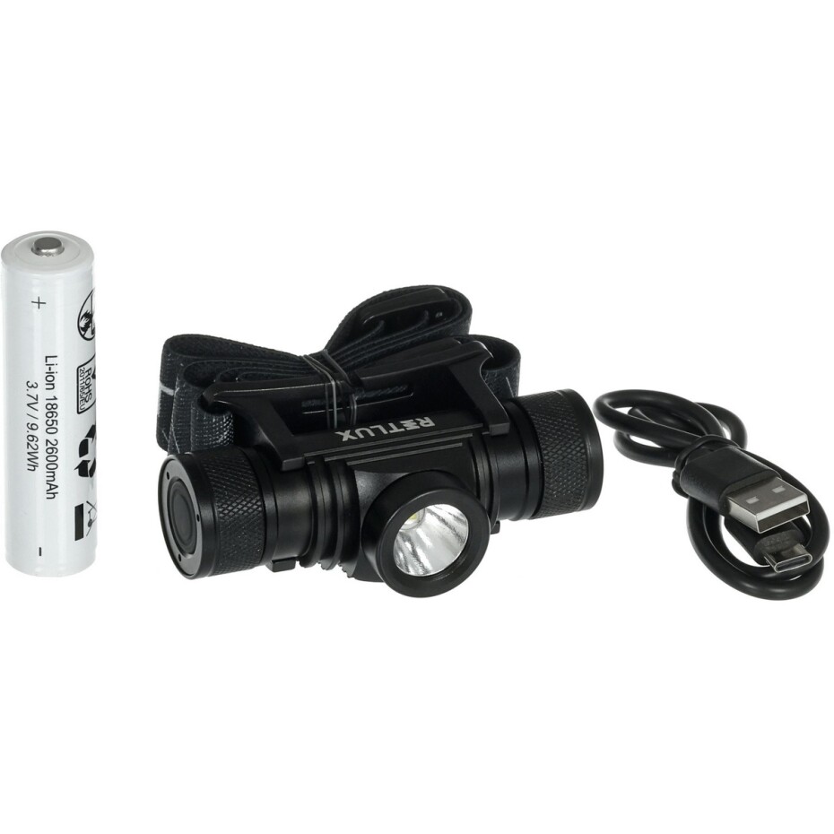 Retlux RPL 706 Outdoor nabíjecí LED CREE XM-L2 čelovka, dosvit 200 m, výdrž 15 h - main (2)