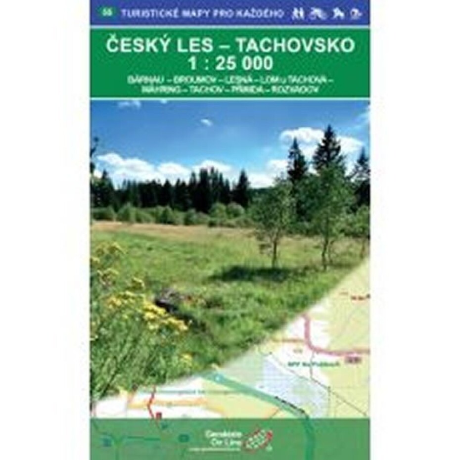 Český les,Tachovsko 1:25 000/ 55 Turistické mapy pro každéh - main (0)
