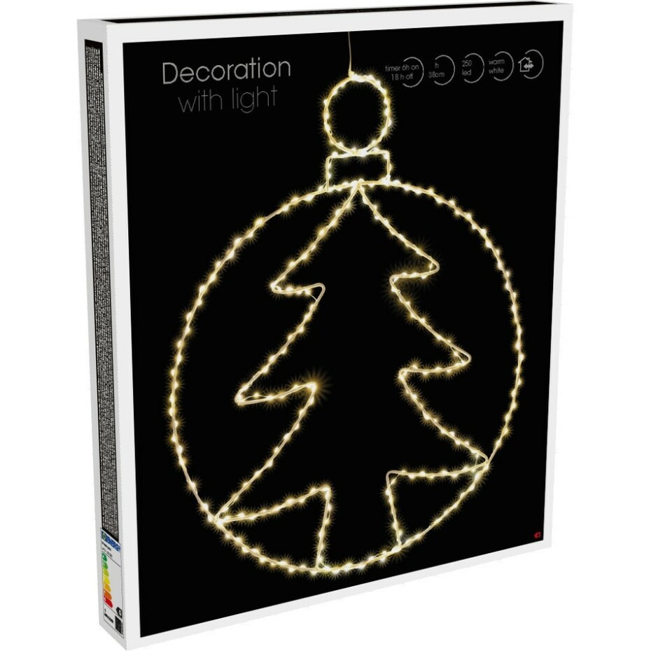 Vánoční závěsná LED dekorace Kerstball Tree 250 LED, 48 cm - main (1)
