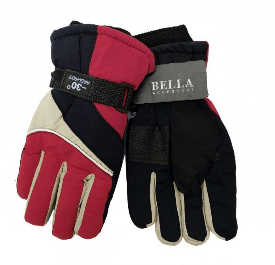 Dětské zimní rukavice Bella Accessori 9011S-8 červená - main (0)