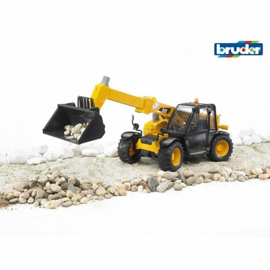 Bruder 02141 CAT nakladač Caterpillar s teleskopickým ramenem, 1:16  - main (2)