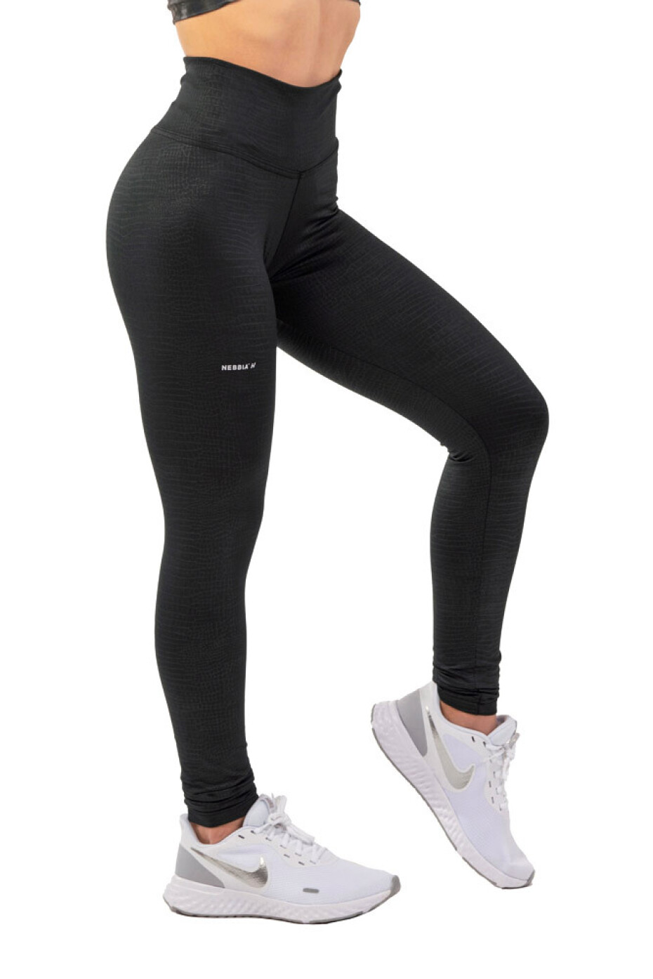 Dámské legíny Nebbia  Python SnakeSkin High-Waist Leggings 407 black XS - main (1)