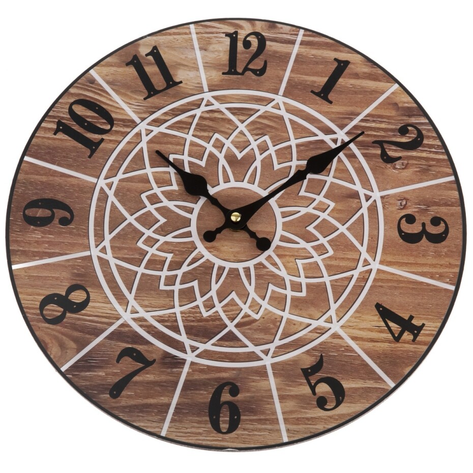 Nástěnné hodiny Mandala 34 cm, natural - main (0)
