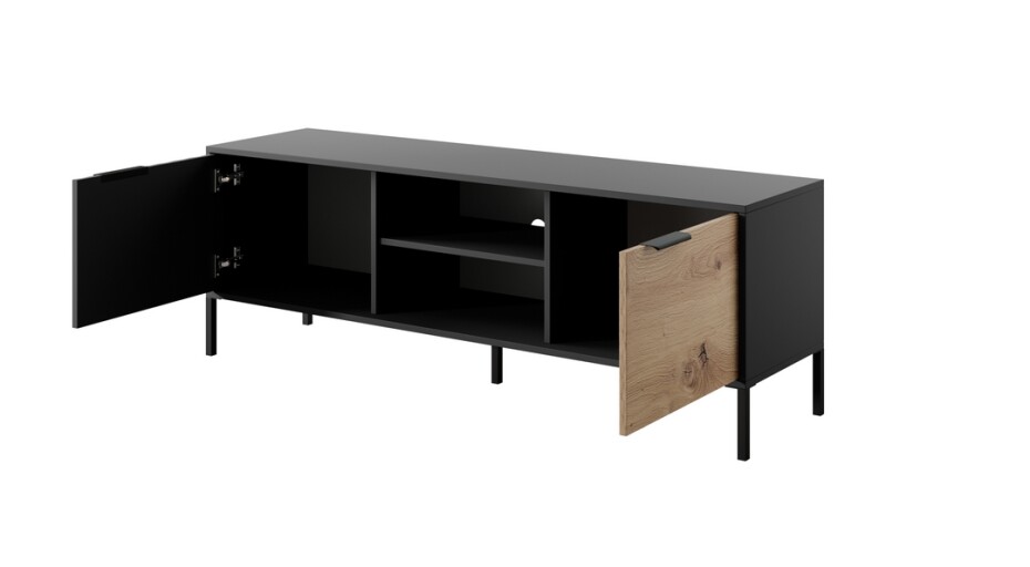 ArtLas RTV stolek MARION 153 2D | černá - main (1)