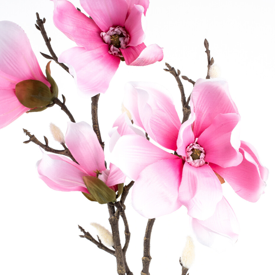 Umělá květina Magnolie světle růžová, 86 cm - main (2)