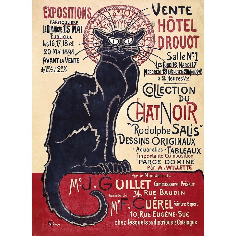 Trefl Dřevěné puzzle 200 - Černá kočka - Théophile Alexandre Steinlen - main (1)