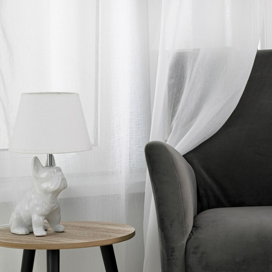 Homede Záclona Kresz Loops, bílá, 280 x 240 cm - main (2)